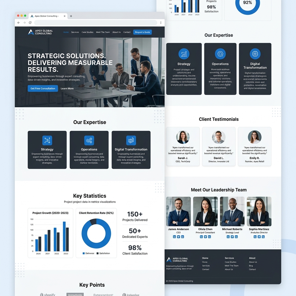 Apex Corporate template preview